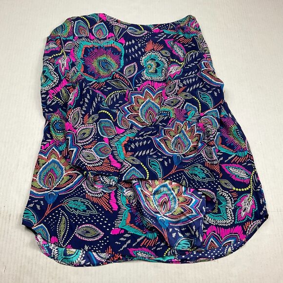 Alice Trixie Silk Blouse Floral Colorful Flared 3/4 Sleeve Lightweight Shirt XS - Picture 10 of 12